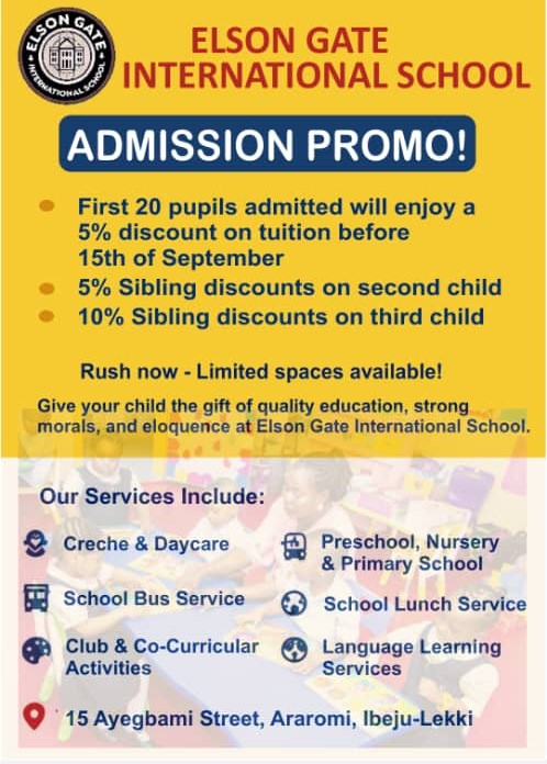 Elson Gate Admission Promo